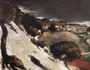 Paul Cezanne, snow